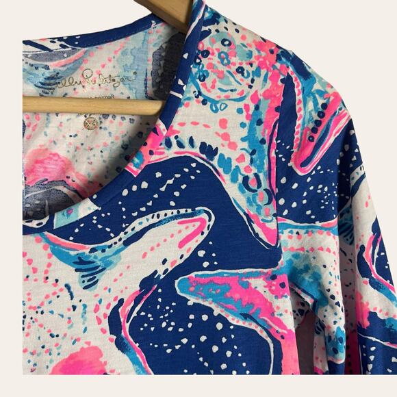 Lilly Pulitzer Beacon Kaleidoscope Starfish Print Mini Dress Size XS - Picture 2 of 9